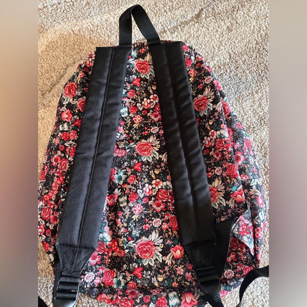 VANS Off The Wall Floral Canvas Backpack. Padded Back & Straps. - Picture 3 of 6